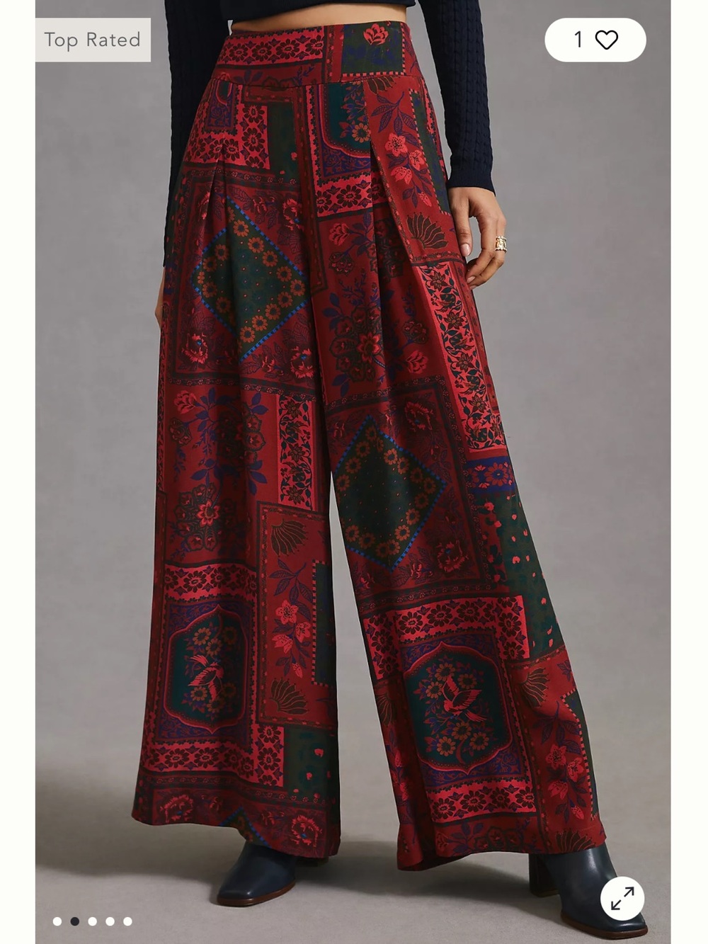 Farm Rio Wide-Leg Pants Small - Picture 4 of 12